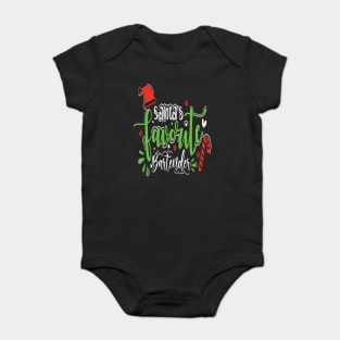 santas favorite bartender funny christmas gift Baby Bodysuit